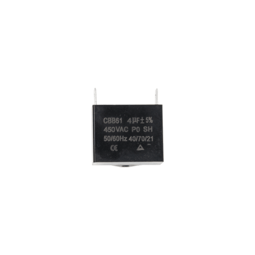 Конденсатор CBB61 4 мкФ, 450 В, Whicepart (прямокутний, клеми) Конденсатор CBB61 4 мкФ, 450 В, Whicepart (прямокутний, клеми)