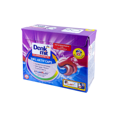 Капсули для прання DenkMit Aktiv Color 3в1 (для кольорової білизни), 22 штуки по 27 г