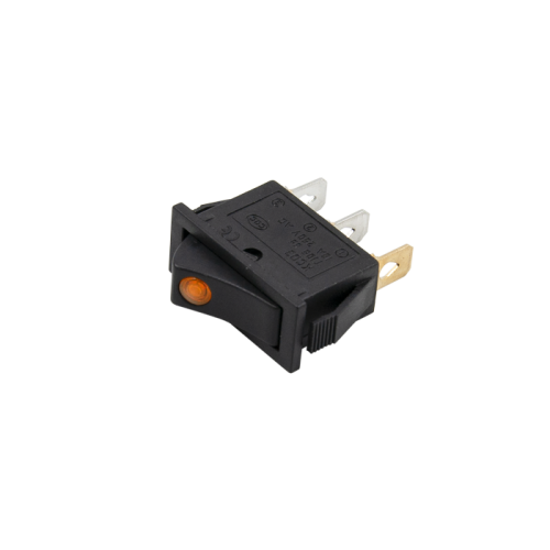 Кнопка сетевая одинарная 40353Y 10х28 мм 3 контакта 16А (2-позиционная)