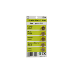 Комплект жиклеров (форсунок) для газовой плиты под баллонный газ 7MA GPL 409 (M7*1.0)