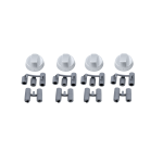 Комплект ручек для духовки и плиты универсальные, d=42 мм (5 валов, серебро, 4 шт.)