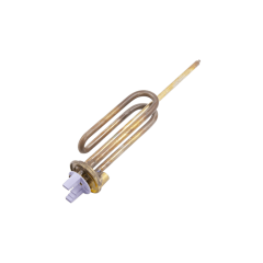 Тэн для бойлера фланцевый 2000 Вт, Reco, L=255 мм, d=48 мм (длинные контакты, медный)