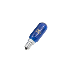 Лампочка для холодильника Bosch 00612235, E14, 25 Вт, 25*82 мм, SKL LMP204UN, синий свет