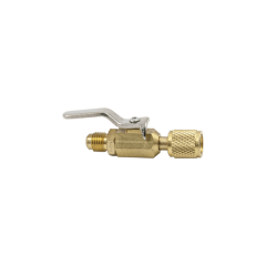 Кран для заправного шланга під фреон R-22 (1/4"SAE, прямий)