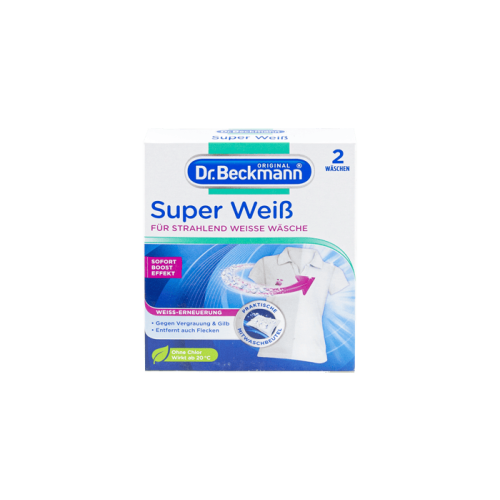 Засіб для відновлення білого кольору тканини Dr. Beckmann Super Weiss, 2 штуки по 40 г Засіб для відновлення білого кольору тканини Dr. Beckmann Super Weiss, 2 штуки по 40 г