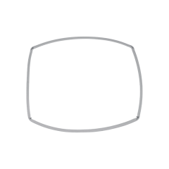 Ущільнювач дверей для духовки Miele 6432220, 4696921, 425*320 мм