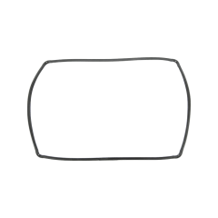 Уплотнитель двери для духовки Teka 83130601, 99514115, 430*325 мм