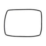 Уплотнитель двери для духовки Zanussi, Electrolux 3577343019, AEG 3577352010, 430*310 мм
