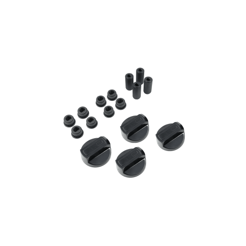 Комплект ручек для духовки и плиты универсальные, d=39 мм (3 вала, черные, 4 шт.) Комплект ручек для духовки и плиты универсальные, d=39 мм (3 вала, черные, 4 шт.)