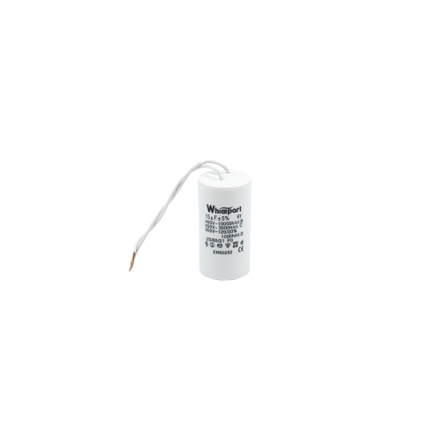 Конденсатор CBB60-K 15 мкФ, 450 В, Whicepart (провід) Конденсатор CBB60-K 15 мкФ, 450 В, Whicepart (провід)