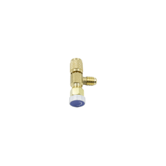 Кран для заправного шланга під фреон R-22 (1/4" SAE, кутовий)