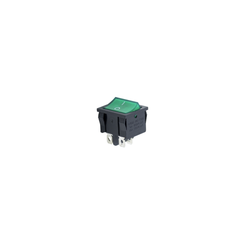 Кнопка сетевая одинарная KSD5-Gr 20x22 мм 4 контакта 6А (2-позиционная) со светодиодом Кнопка сетевая одинарная KSD5-Gr 20x22 мм 4 контакта 6А (2-позиционная) со светодиодом