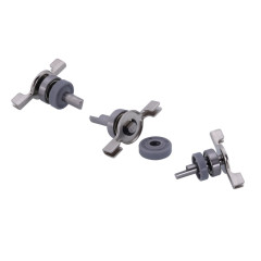Вал для хлебопечи LG, L=43 (10+33mm) d=8mm (в сборе с сальником и подшипником 8*22)