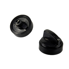 Ручка для духовки и плиты Nord "старого образца", d=40/45 мм (черная)