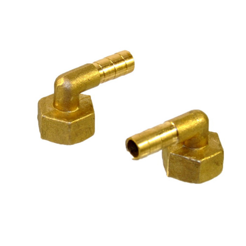 Штуцер угловой для подключения газовых плит и котлов (резьба правая 1/2")