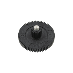 Шестерня для мясорубки Хозяюшка 04.0026 с валом, d=20/72 мм, h=45.5 мм, z=17/70
