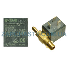 Клапан электромагнитный для кофемашины 6000BH/K5FV IRN002UN 1/8" male + pipe at 180° 4 Вт 220 В 2