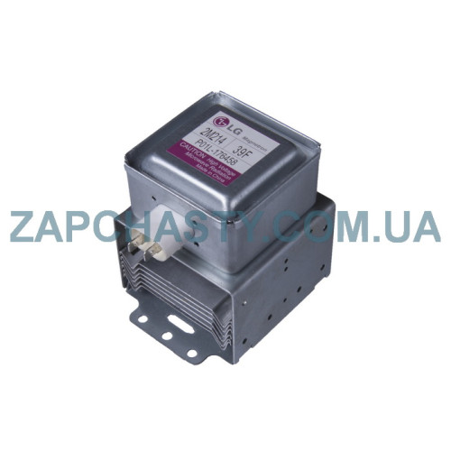 Магнетрон для мікрохвильової печі LG 2M214 підключення 180° (80*80 мм)