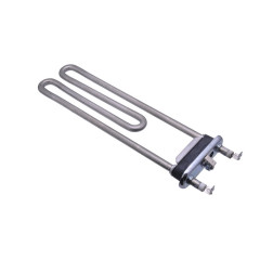 Тен для пральної машини L=244 мм, 2050 Вт, Kawai, Whirlpool 481225928703 (з отвором під датчик)