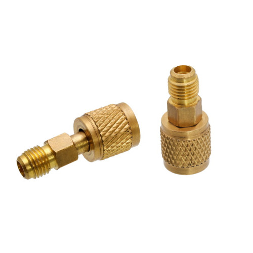 Переходник для заправки фреона R410, 1/4" + 5/16" SAE Переходник для заправки фреона R410, 1/4" + 5/16" SAE