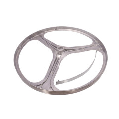 Шків для пральної машини Zanussi 4055367843, 1462601012, 315*28 мм, посадка 11*17 мм (з планкою)