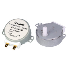 Двигатель (мотор) тарелки для микроволновий печи SS-5-240-TD 220В 4Вт 5об/мин d=6х7 мм L=16 мм