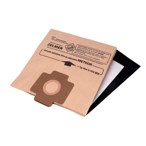 Набір мішків для пилососа Zelmer IZ-1010.0130, одноразовий, 90*90 мм + 2 мікрофільтри Набір мішків для пилососа Zelmer IZ-1010.0130, одноразовий, 90*90 мм + 2 мікрофільтри