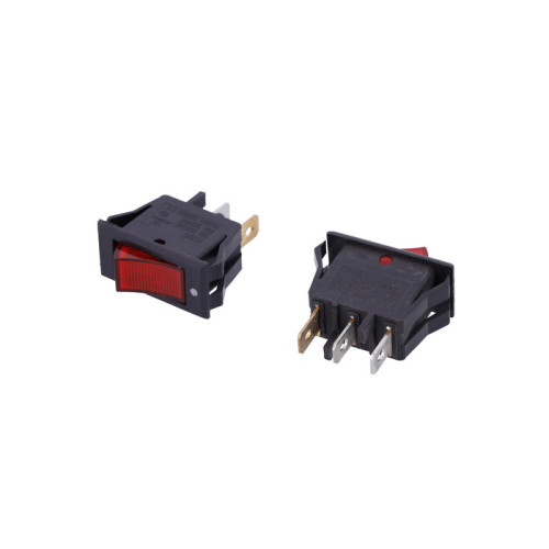 Кнопка сетевая одинарная 40316 13х26 мм 3 контакта 15А (2-позиционная) со светодиодом Кнопка сетевая одинарная 40316 13х26 мм 3 контакта 15А (2-позиционная) со светодиодом