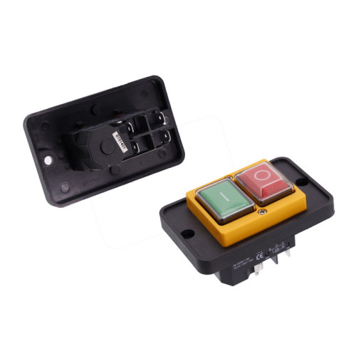 Кнопка для бетономешалки DZ-6-2 88х56 мм с рамкой (5 контактов) Кнопка для бетономешалки DZ-6-2 88х56 мм с рамкой (5 контактов)