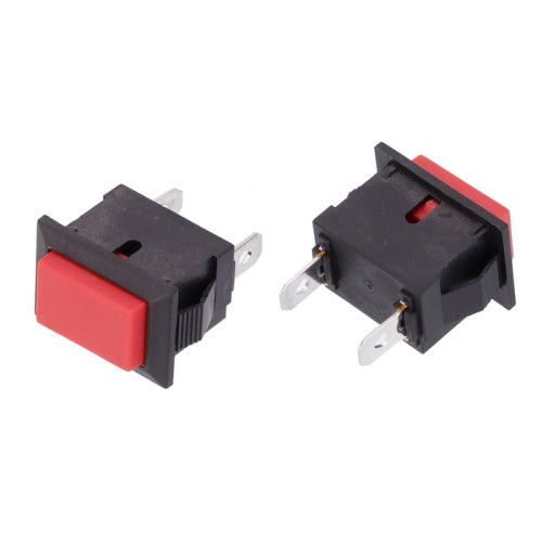 Кнопка мережева одинарна 40318 12х20 мм 2 контакти 6A без фіксації