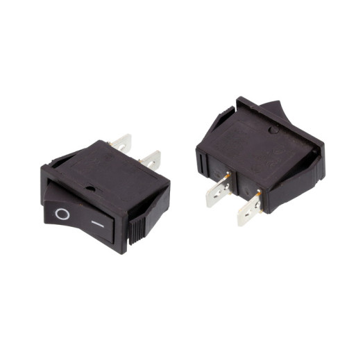 Кнопка сетевая одинарная 40322 10х28 мм 2 контакта 16А (2-позиционная) Кнопка сетевая одинарная 40322 10х28 мм 2 контакта 16А (2-позиционная)