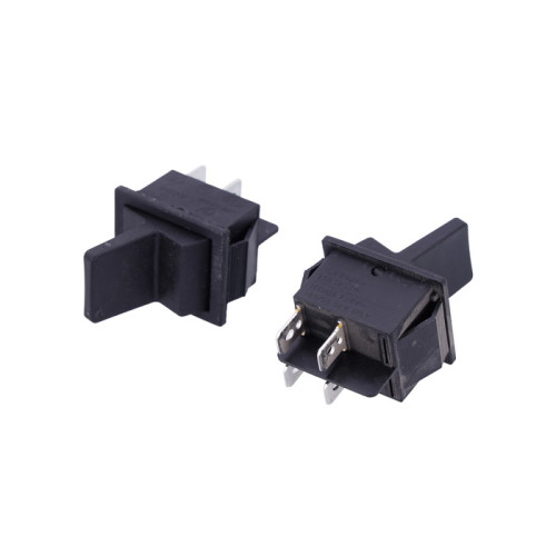 Тумблер 40325 22х28 мм 4 контакта 16А (2-позиционный) Тумблер 40325 22х28 мм 4 контакта 16А (2-позиционный)