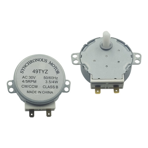 Двигатель (мотор) тарелки для микроволновой печи 49TYZ 30В 3.5/4Вт 4/5об/мин d=6*7 мм L=15 мм Двигатель (мотор) тарелки для микроволновой печи 49TYZ 30В 3.5/4Вт 4/5об/мин d=6*7 мм L=15 мм