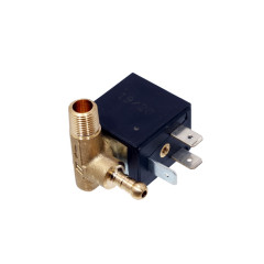 Клапан електромагнітний для кавомашини 06000BH-K5FV IRN000UN 1/8" male + pipe at 90° 9-12 ВА 220 В