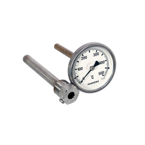 Термометр для духовки Pakkens со штуцером L=109 мм, D=63 мм (0-500°C) Термометр для духовки Pakkens со штуцером L=109 мм, D=63 мм (0-500°C)